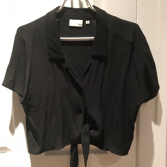 Aritzia Wilfred free Tie-Front Blouse - Picture 2 of 6